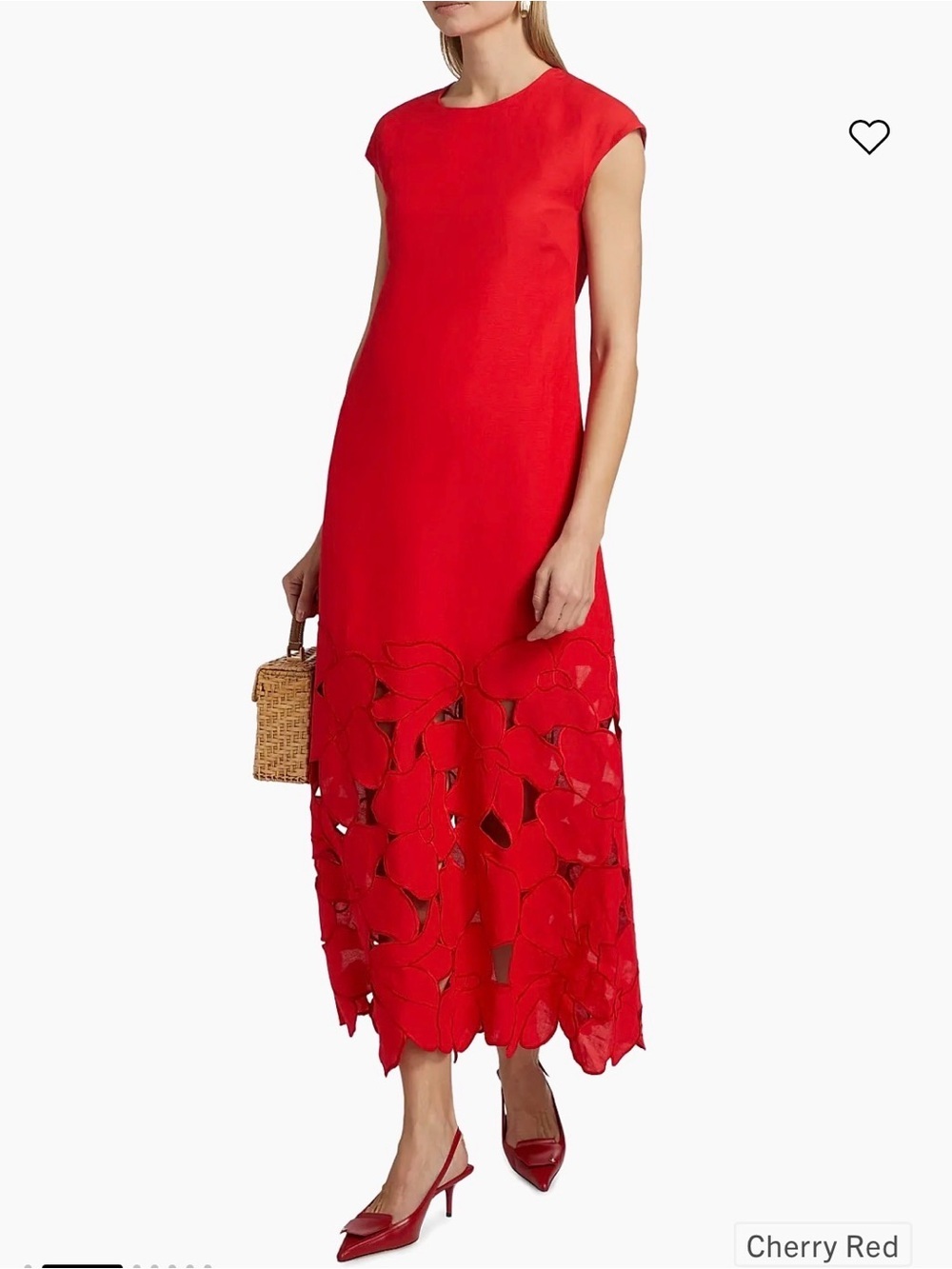 SACHIN & BABI Sabette Maxi Dress size 0 cherry cutout shirt dress. - Picture 4 of 17